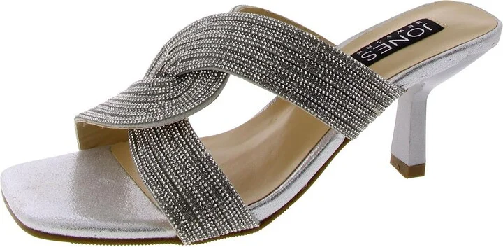 Womens Slip On Open Toe Mule Sandals