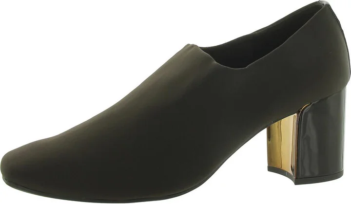Womens Slip On Round Toe Ankle Boots