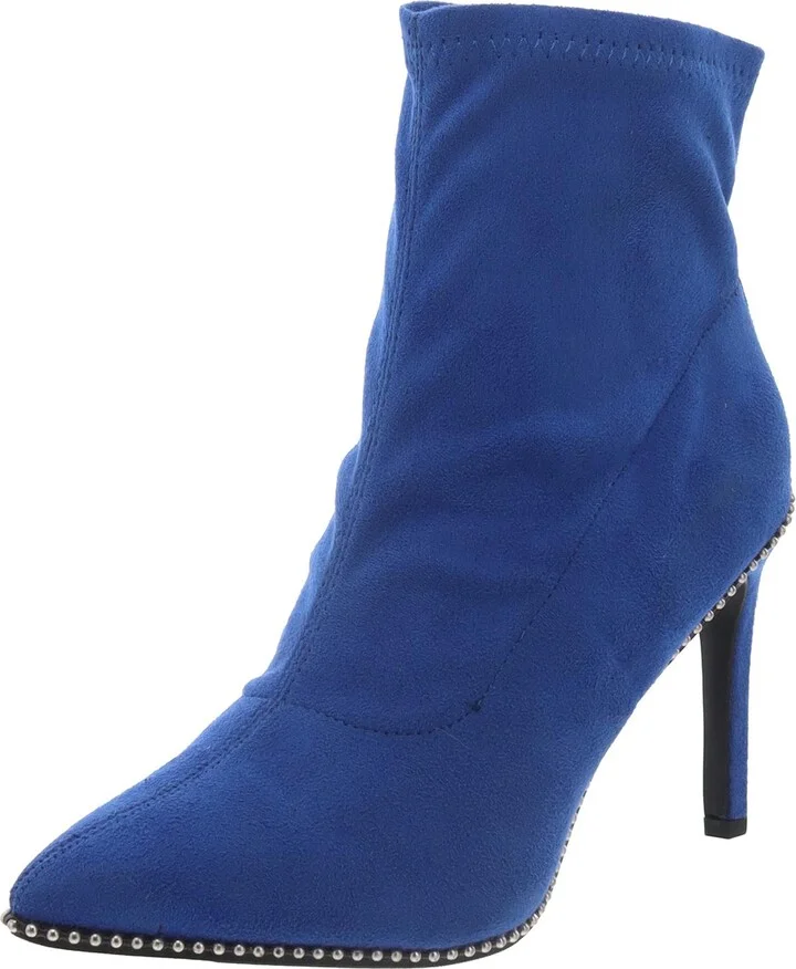 Womens Slip On Stiletto Ankle Boots