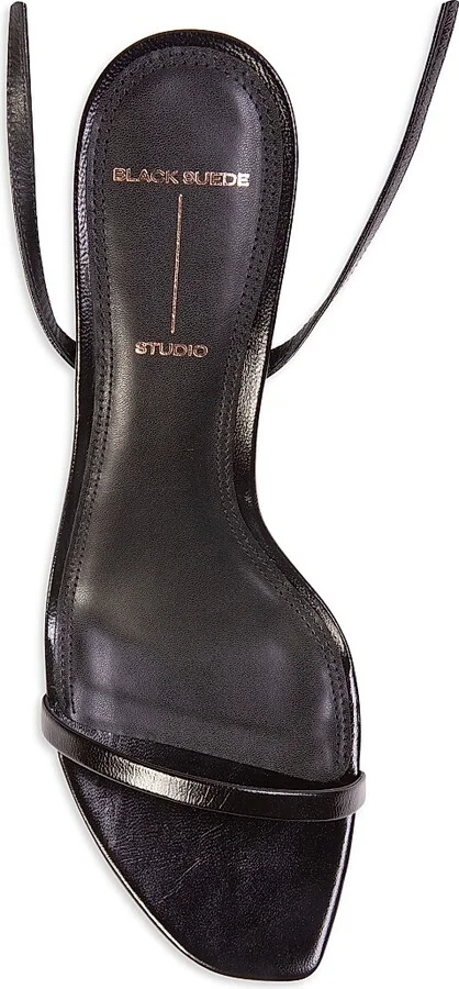 Women's Slone 65MM Leather Sandals - Black Leather - Size 6 - Image 5