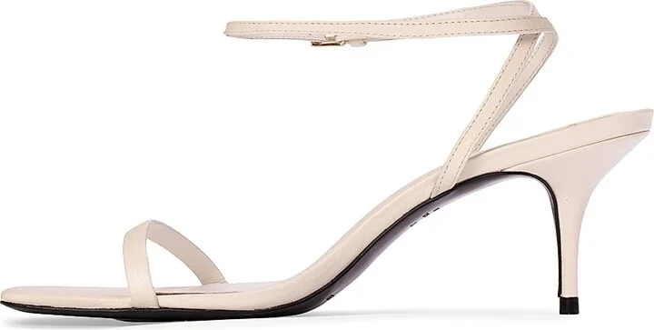 Women's Slone 65MM Leather Sandals - Black Leather - Size 6 - Image 10