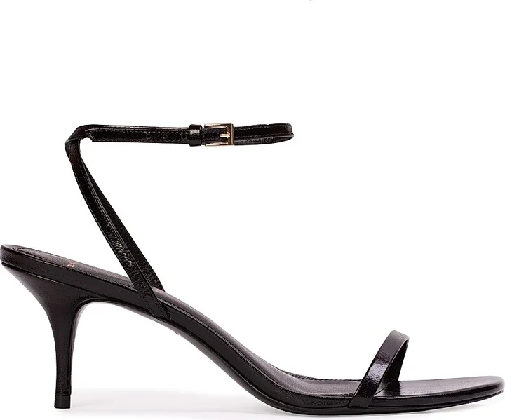 Women's Slone 65MM Leather Sandals - Black Leather - Size 6