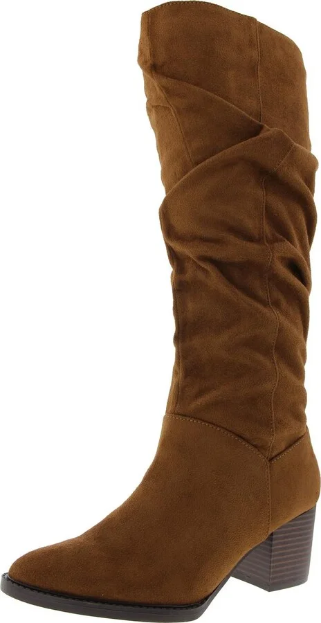 Womens Slouchy Suede Knee-High Boots