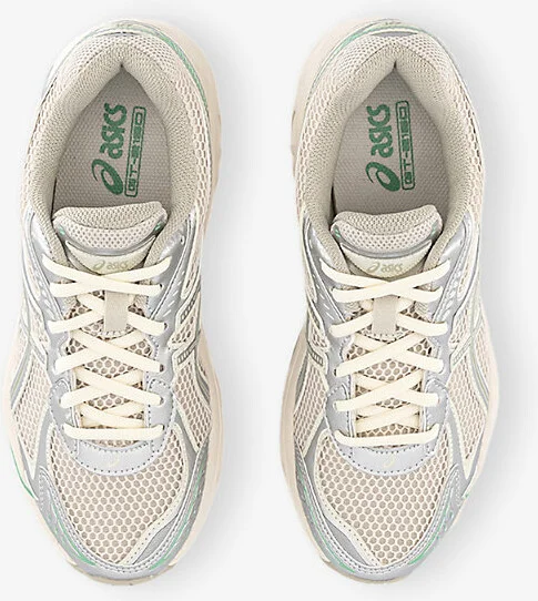 Womens Smoke Grey Peppermiint Gt-2160 Mesh and Faux-Leather Low-Top Trainers 7 - Image 2