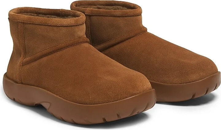 Women's Snap Shearling Ankle Boots - Caramel - Size 6 - Image 2