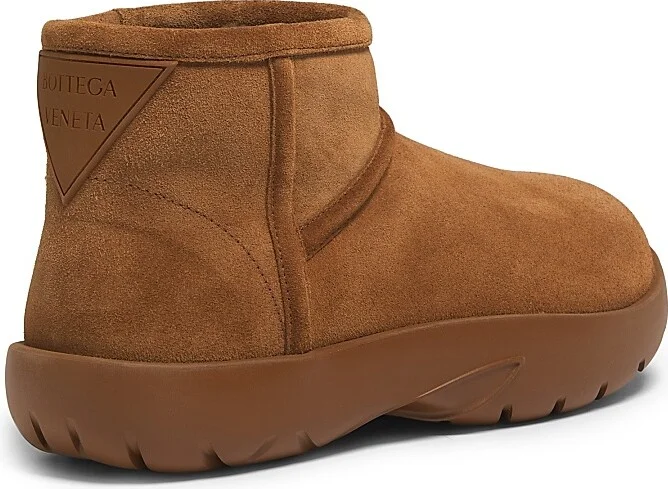 Women's Snap Shearling Ankle Boots - Caramel - Size 6 - Image 3