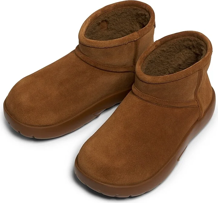 Women's Snap Shearling Ankle Boots - Caramel - Size 6 - Image 4