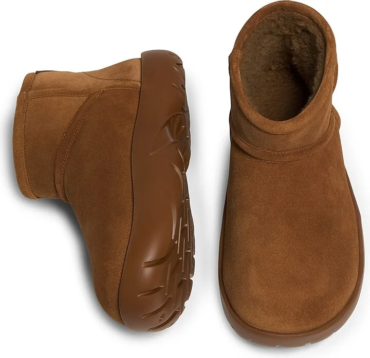 Women's Snap Shearling Ankle Boots - Caramel - Size 6 - Image 6