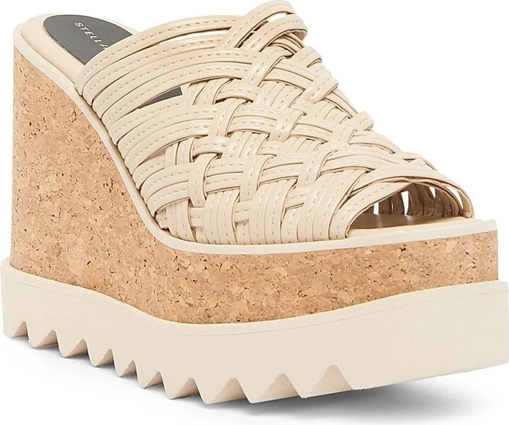 Women's Sneak-Elyse 105MM Platform Wedge Sandals - Ecru - Size 6 - Image 2