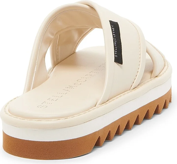Women's Sneak-Elyse 50MM Platform Slides - Cream - Size 6 Sandals - Image 3