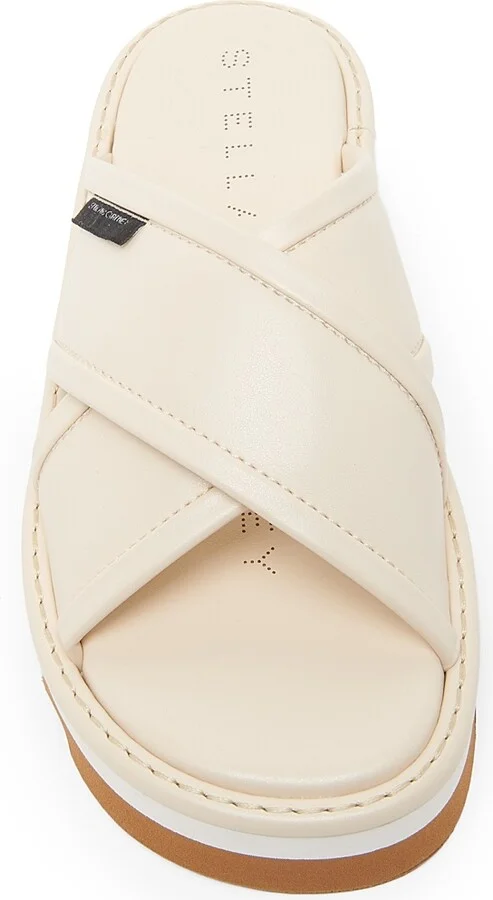 Women's Sneak-Elyse 50MM Platform Slides - Cream - Size 6 Sandals - Image 4