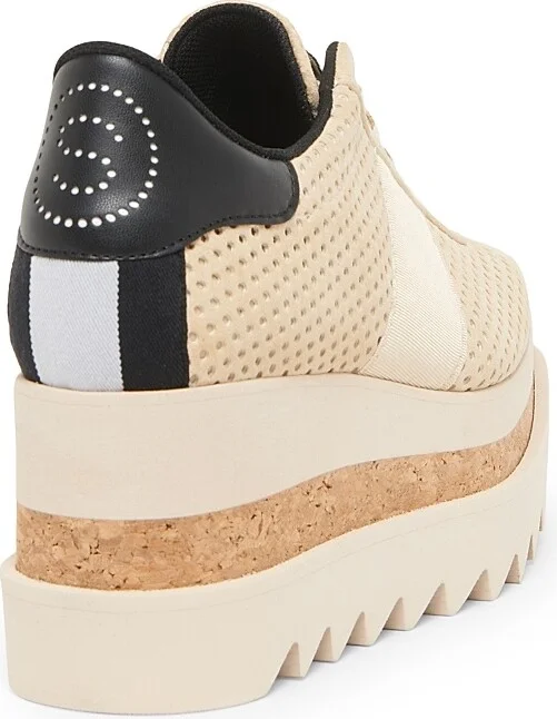 Women's Sneakelyse 80MM Perforated Platform Sneakers - Dust - Size 6 - Image 3