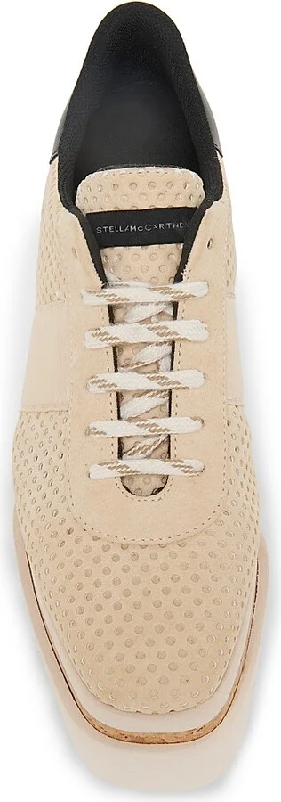 Women's Sneakelyse 80MM Perforated Platform Sneakers - Dust - Size 6 - Image 4