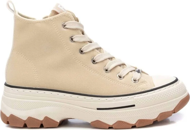 Women's Sneaker Booties In Beige