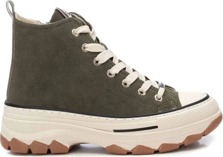 Women's Sneaker Booties In Kakhi