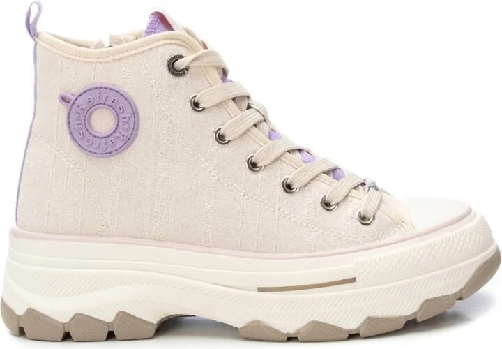 Women's Sneaker Boots In Beige