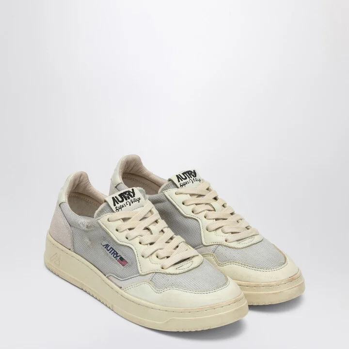 Women's Sneaker Medalist Low Super Vintage In / Leather And Mesh