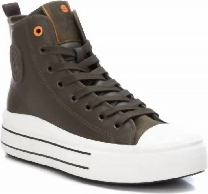 Women's Sneakers Boots In Khaki