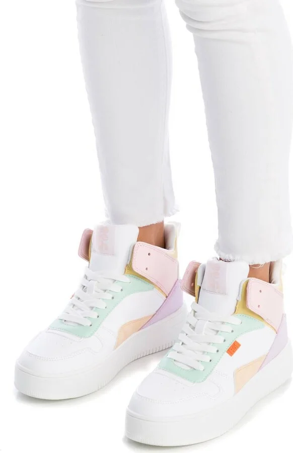 Women's Sneakers White With Multicolor Accent - Image 2