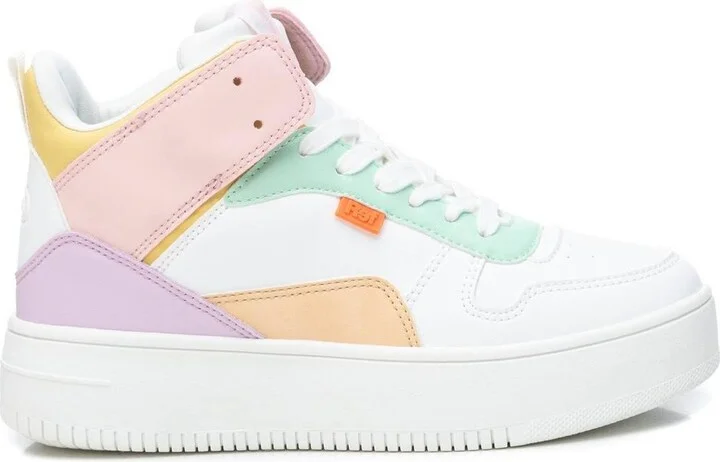 Women's Sneakers White With Multicolor Accent