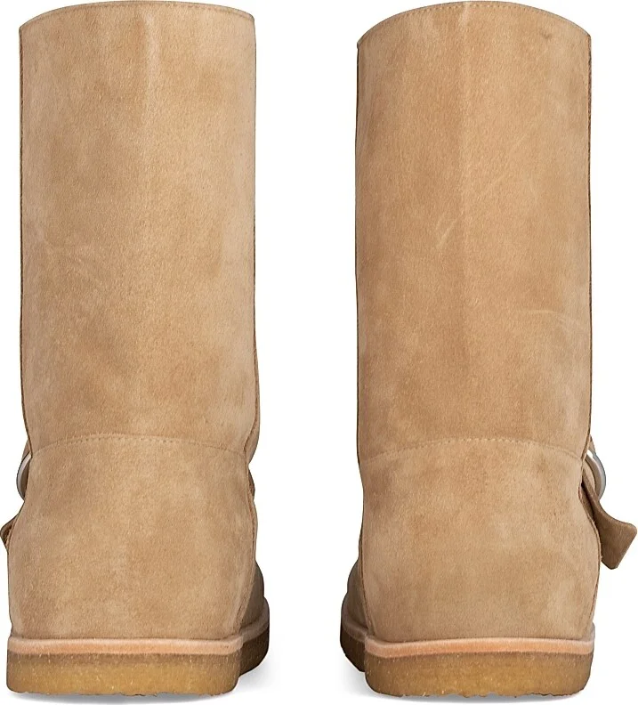 Women's Snow Rider Buckle-Accented Suede Boots - Sand - Size 6 - Image 3