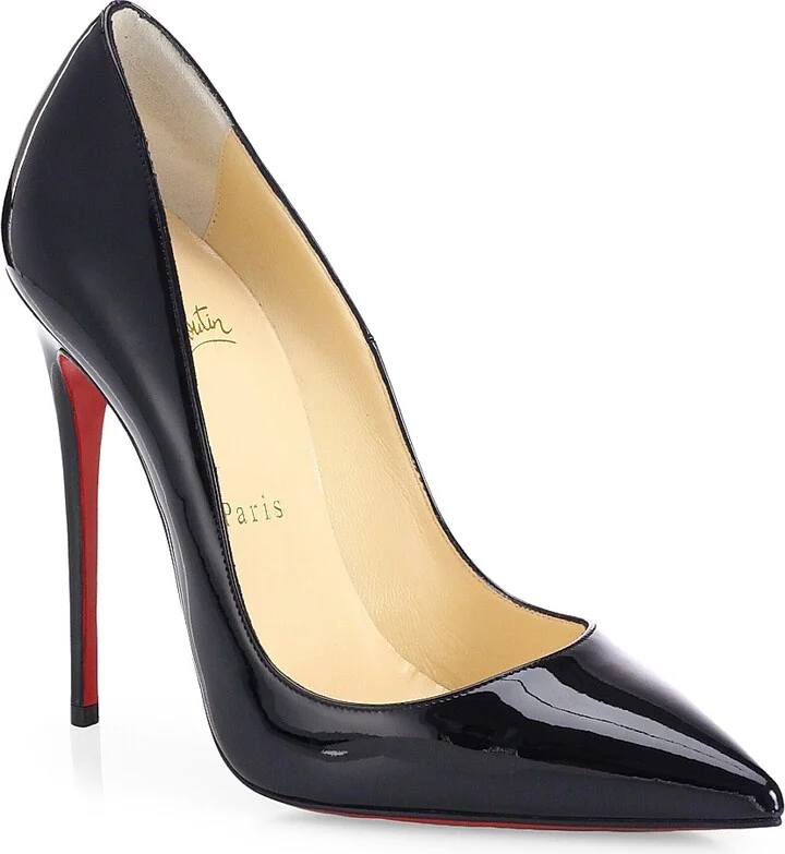 Women's So Kate 120MM Patent Leather Pumps - Black - Size 7.5