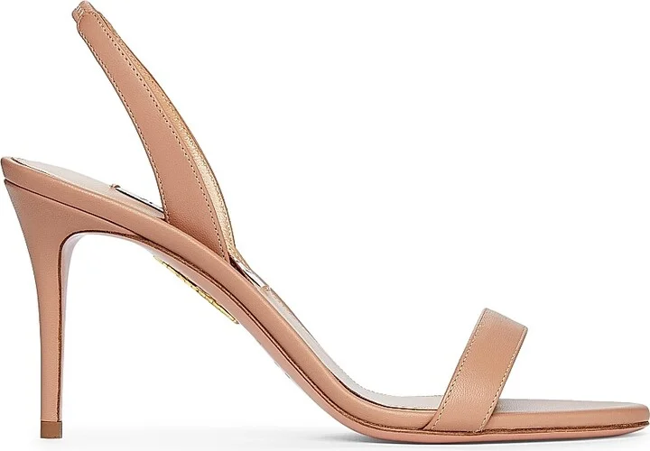 Women's So Nude 85MM Leather Sandals - Powder Pink - Size 7