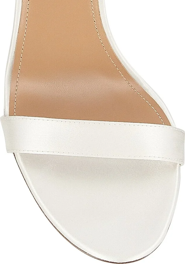 Women's So Nude Satin Slingback Sandals - White - Size 9.5 - Image 4
