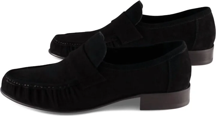 Women's Societies Loafers In Black Suede