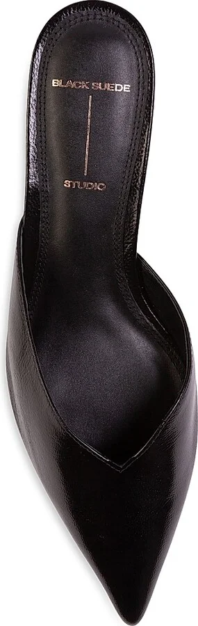 Women's Sofia 35MM Slipper Mules - Black Leather - Size 5 - Image 3