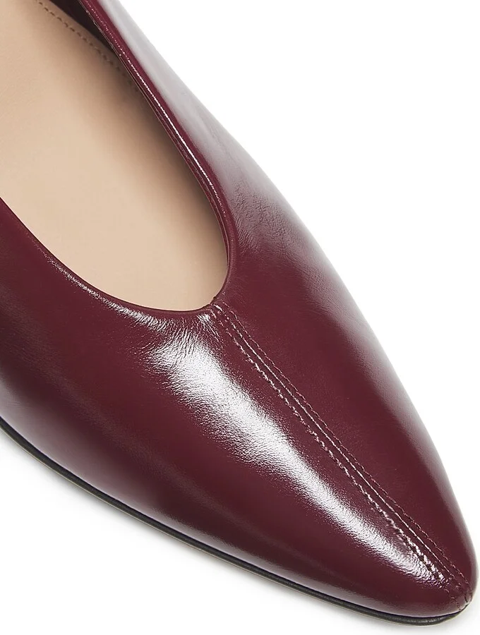 Women's Sofia 90MM Leather Pumps - Barolo - Size 6 - Image 5