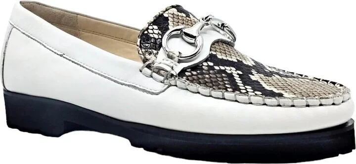 Women's Soho Loafer In White/python