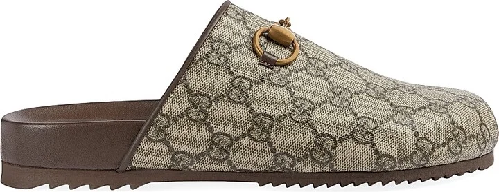 Women's Sol Monogram Coated Canvas Slides - Beige - Size 5 Sandals