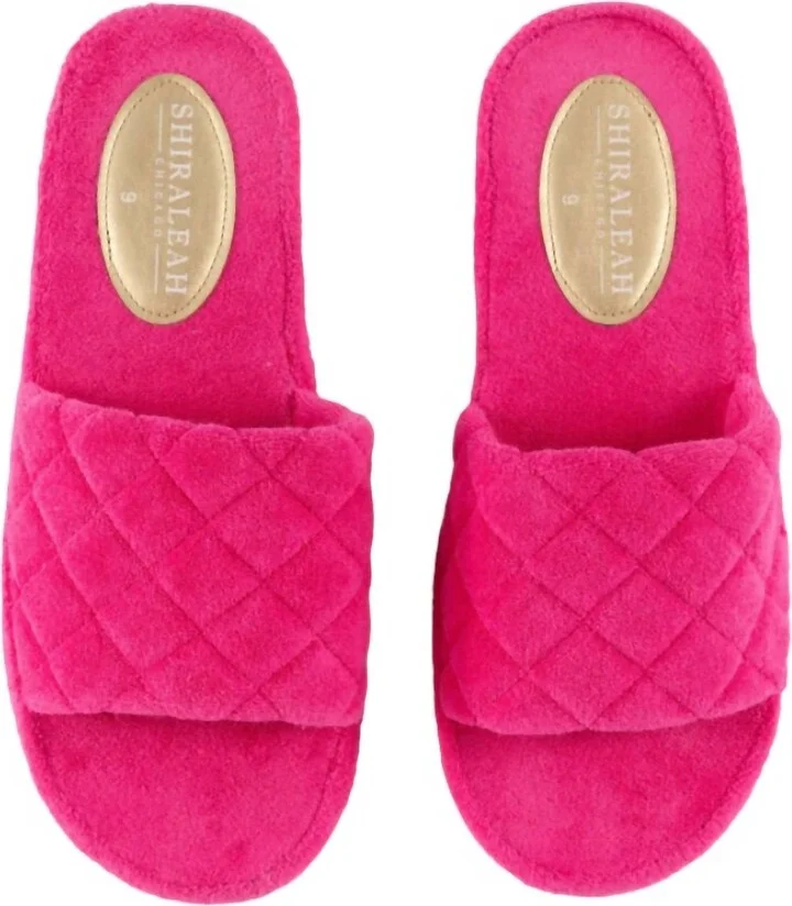 Women's Sol Pool Slides In Fuchsia