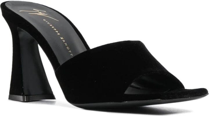 Women's Solhene 90Mm Velvet-Effect Sandals - Image 4