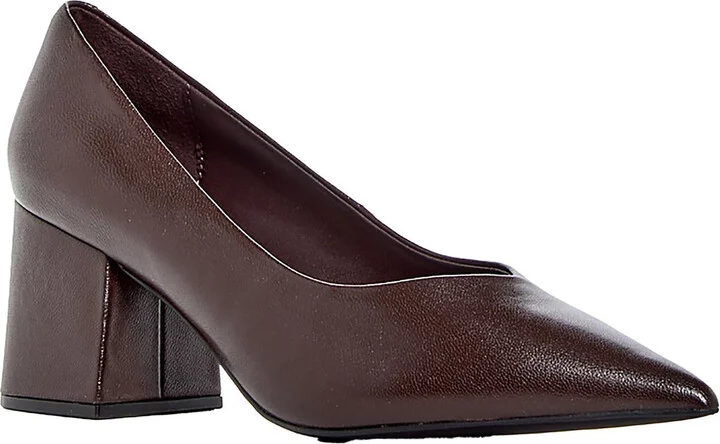 Womens Solid Leather Pumps