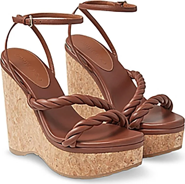 Womens Solid Man Made Wedge Heels