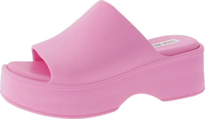 Womens Solid Slide Sandals