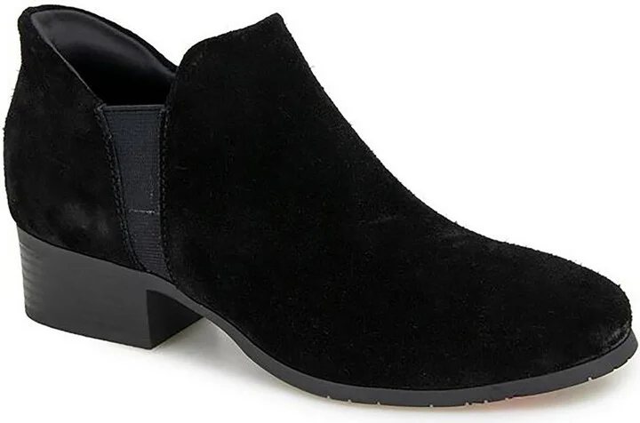 Womens Solid Suede Ankle Boots