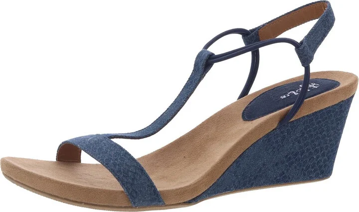 Womens Solid Wedge Sandals