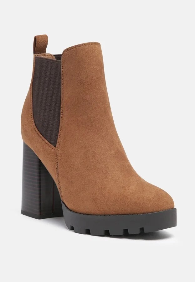 Womens sonia block heeled boots - Image 2