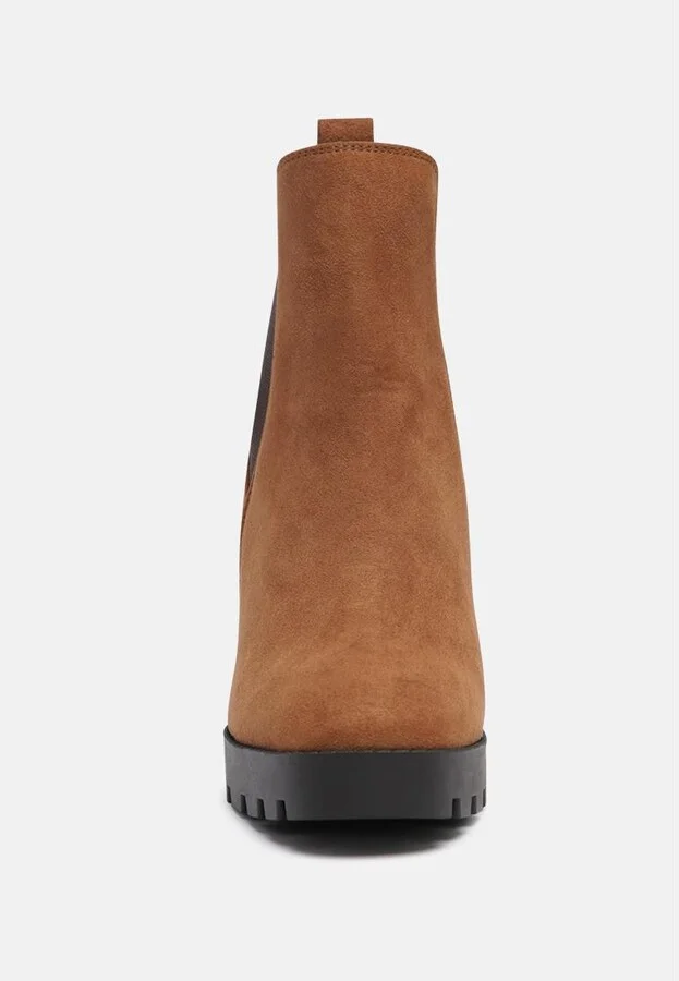 Womens sonia block heeled boots - Image 3