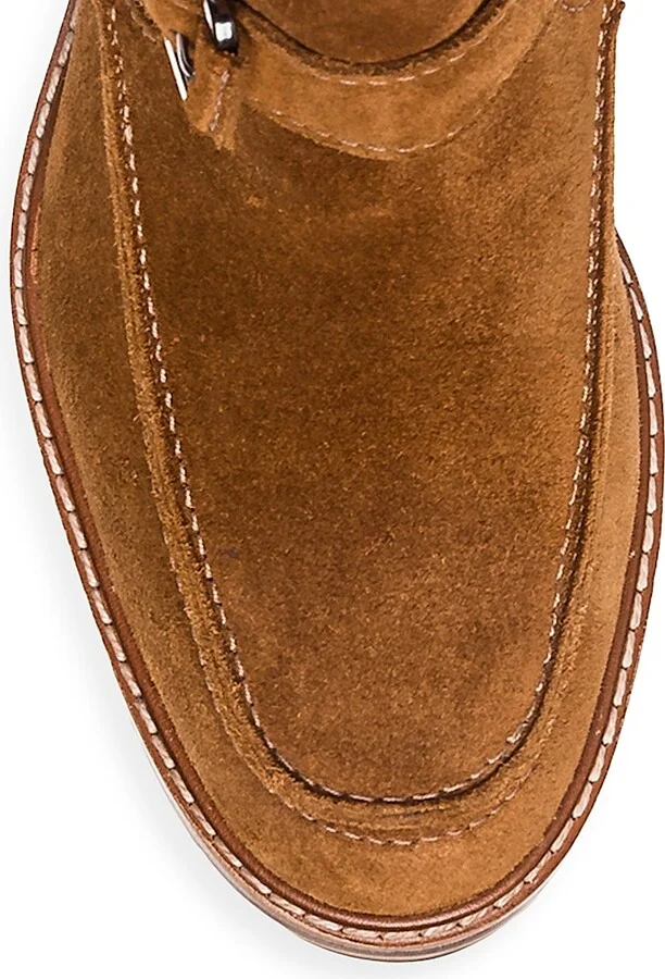 Women's Sonja Suede Buckle Bootie - Tobacco - Size 9 - Image 3