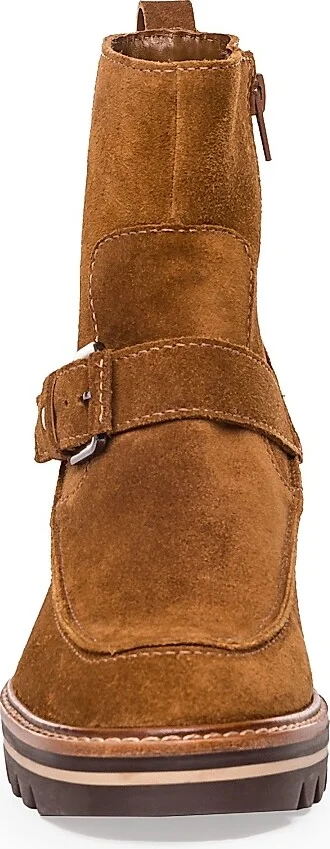 Women's Sonja Suede Buckle Bootie - Tobacco - Size 9 - Image 5