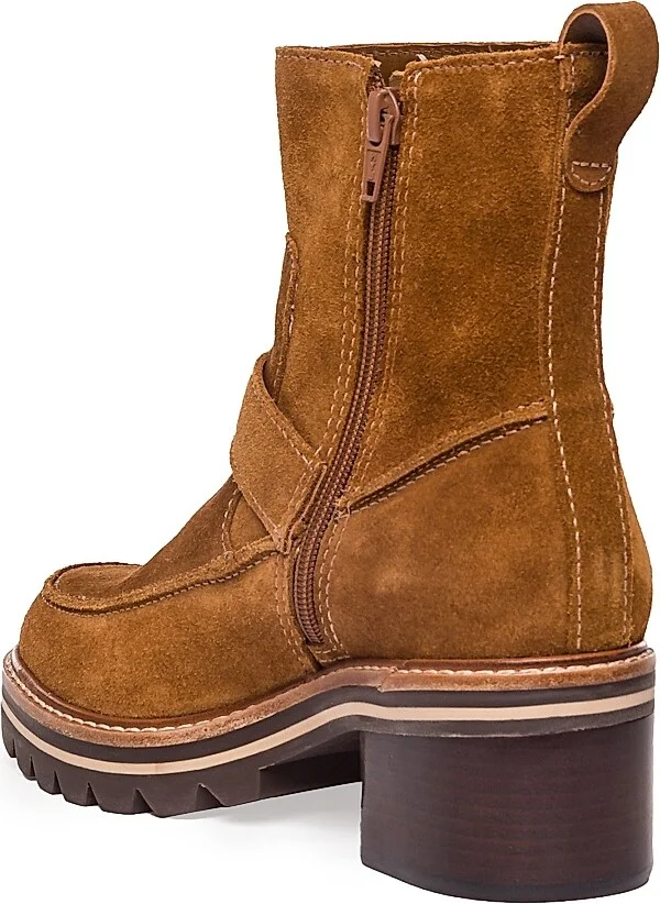 Women's Sonja Suede Buckle Bootie - Tobacco - Size 9 - Image 7