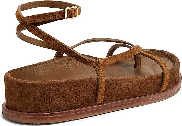 Women's Sonny 30MM Suede Platform Sandals - Cacao - Size 11 - Image 3