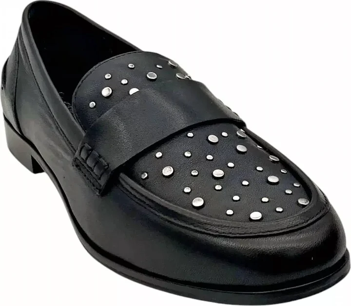 Women's Sooner Or Later Loafer In Black Studs