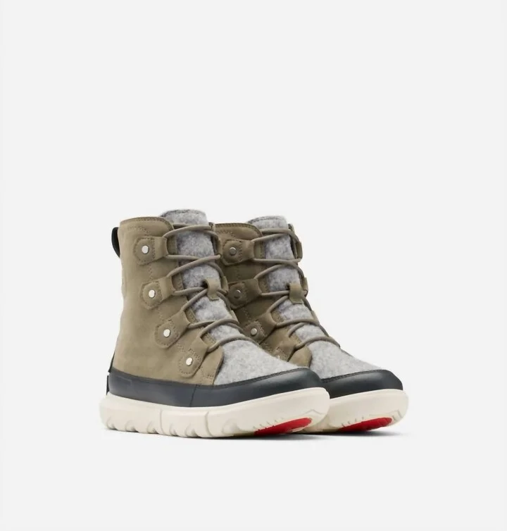 Women's Sorel Explorer 2 Joan Winter Boot In Sage, Fawn