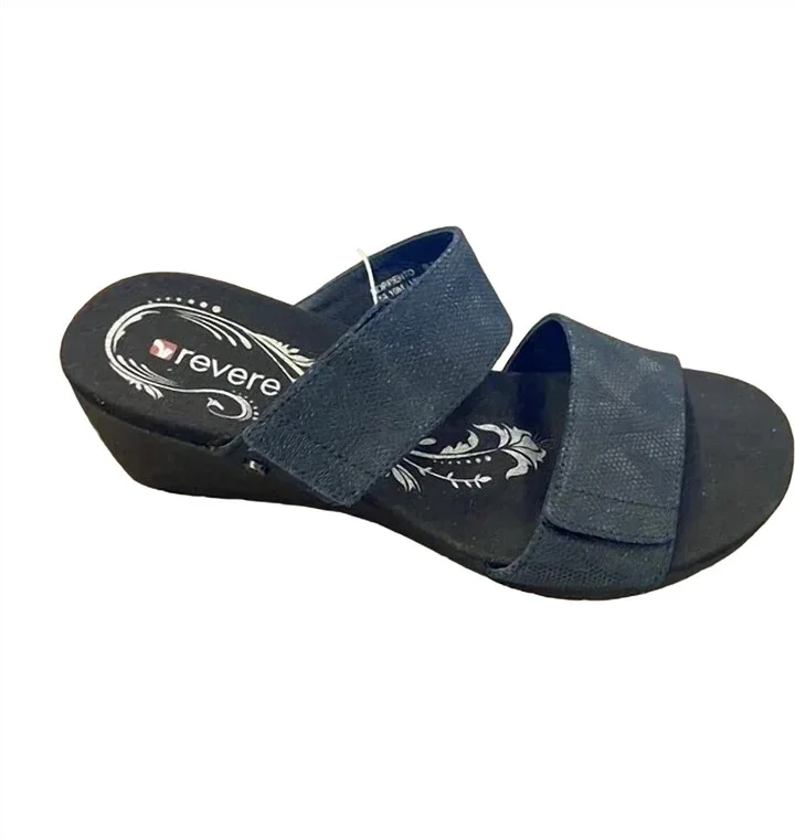 Women's Sorrento Wedge Sandal In Black Angle