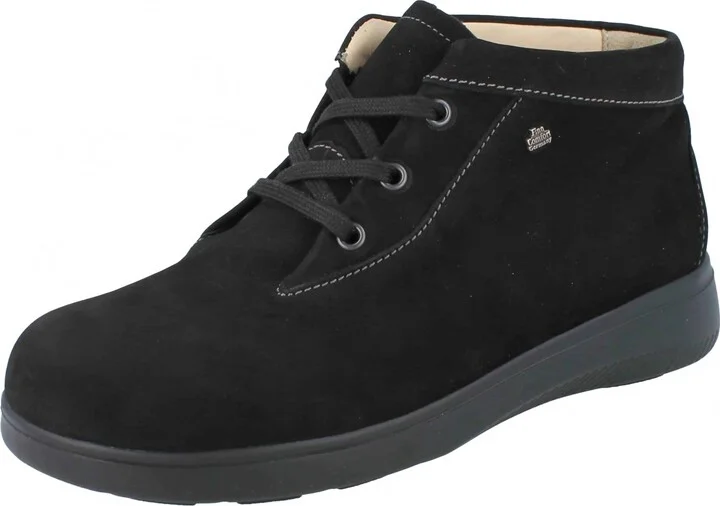 Women's Spa Lace-Up Shoes In Schwarz Nubuk